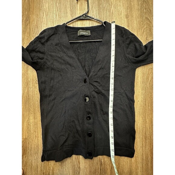 Women’s Giorgio Armani 38 V Neck Blue Button-up Wool Sweater - Picture 8 of 8